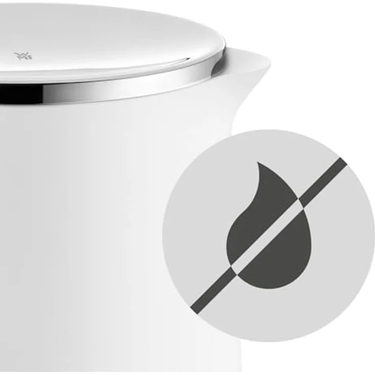 WMF Isolierkanne Thermoskanne Impulse, 1,0 l, für Kaffee oder Tee Drehverschluss hält Getränke 24h kalt und warm, weiß – Bild 4