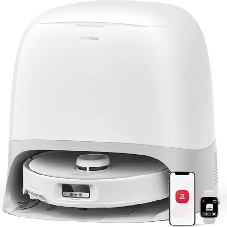 Roborock Qrevo Curv Staubsauger-Roboter mit Wischfunktion, 18.500Pa Saugkraft, AdaptiLift Chassis