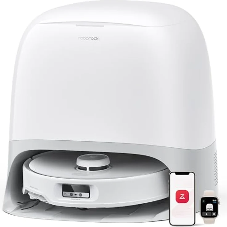 Roborock Qrevo Curv Staubsauger-Roboter mit Wischfunktion, 18.500Pa Saugkraft, AdaptiLift Chassis – Bild 1