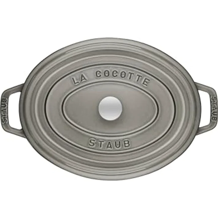 STAUB Cocotte, oval, Induktionsgeeignet, Gusseisen, graphitgrau, 17 cm, 1 Einheiten – Bild 4