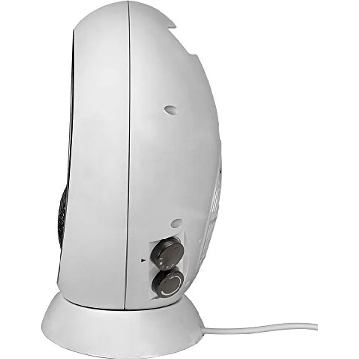 Deuba Heizlüfter 1500W Kamin Optik Elektrokamin LED Flammen Effekt 2 Heizstufen weiß – Bild 5