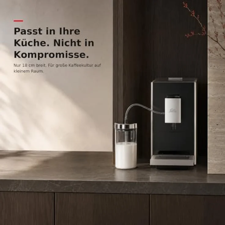 Solis Masterbrew Compact Typ 1200, Kaffeevollautomat mit Mahlwerk und Milchsystem, platzsparend, 18 cm Breite, 2 Jahre Garantie – Bild 2