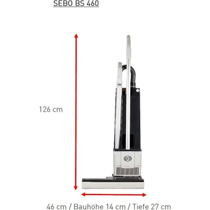 Sebo BS 460 Bürststaubsauger, Grau – Bild 4