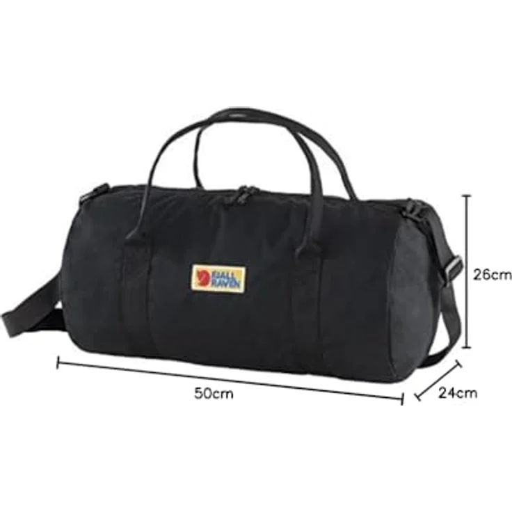 Fjällräven Vardag Duffel 30, Weekender Reisetasche aus 100% Polyester, 48 cm x 22 cm x 29 cm, schwarz – Bild 3