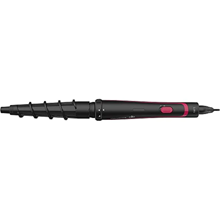 Rowenta CF4222 Elite Infinite Looks 9 in 1 Multistyler, Lockenstab, Glätteisen, Kreppeisen, Schwarz-Pink – Bild 3