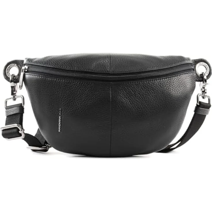 Mandarina Duck Mellow Leather Gürteltasche, 30 cm, 100% Leder, schwarz – Bild 1