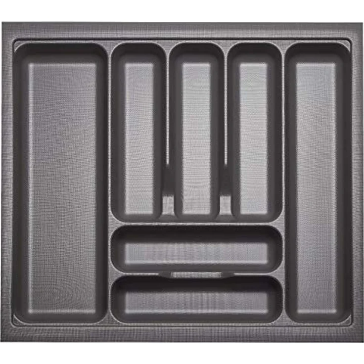 SO-TECH® Besteckeinsatz ORGA-BOX I, oriongrau, mit Anti-Rutsch-Beschichtung, 519 x 473 mm für 60er Schrank – Bild 1