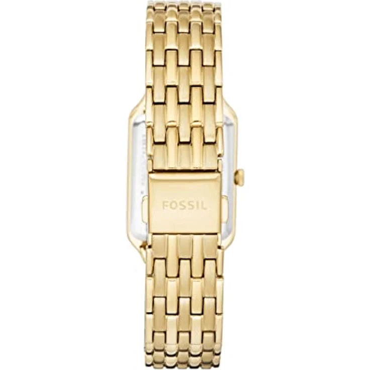 Fossil Damenuhr Raquel, Quarzwerk, 23mm GoldEdelstahlgehäuse mit Edelstahlarmband, ES5220 – Bild 4