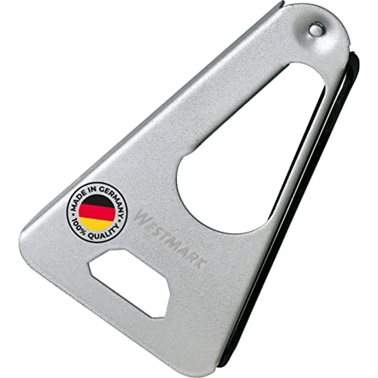 Westmark Vielzwecköffner mit Gummi-Lippe, Glas- und Flaschenöffner-Deckelöffner, Länge: 17 cm, Stahl-Gummi, Twist, Silber, 10502270 – Bild 2