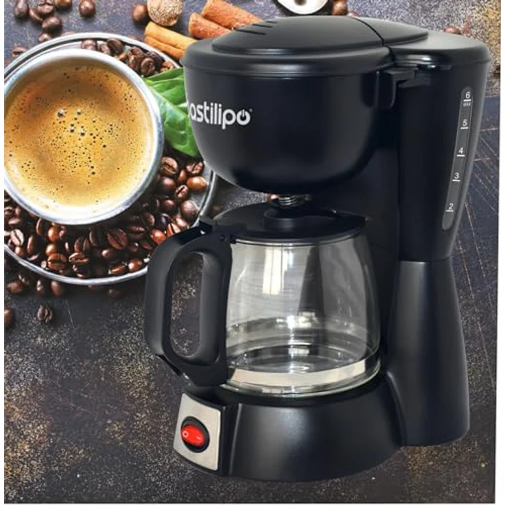 Bastilipo Mokka Goteo 6 - Kaffeemaschine für 6 Tassen - 600 W - Glaskanne - Heizmatte - Sitema Antitropfsohle – Bild 4