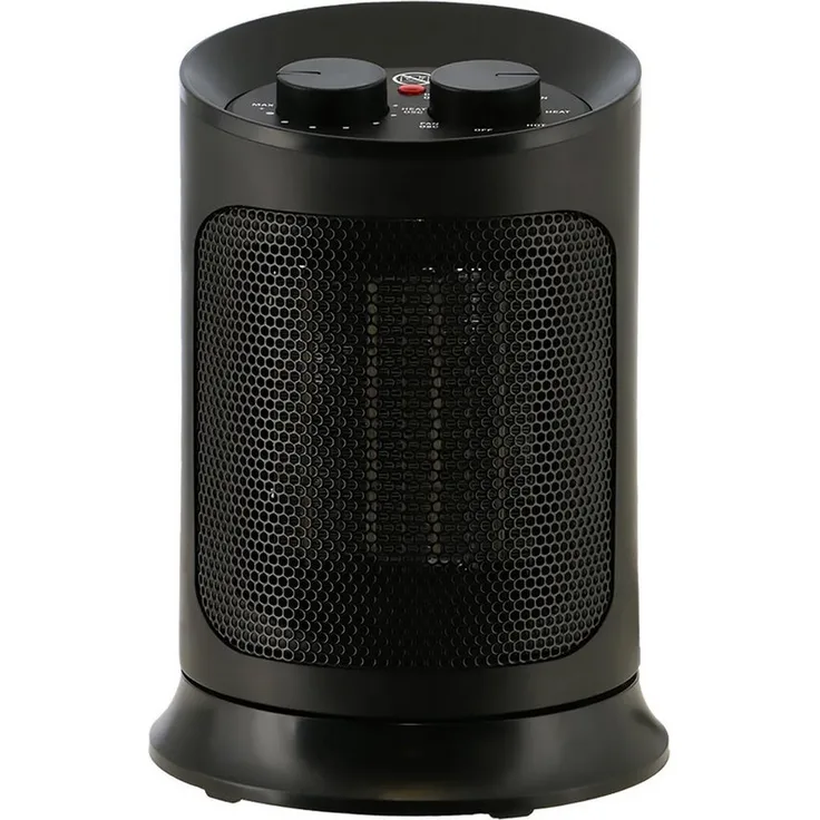 Mestic Heizlüfter MKK-250, Keramik Heizlüfter mit 2 Heizstufen (900/1500 W), oszillierend, Überhitzungs- und Kippschutz, ideal für Camping