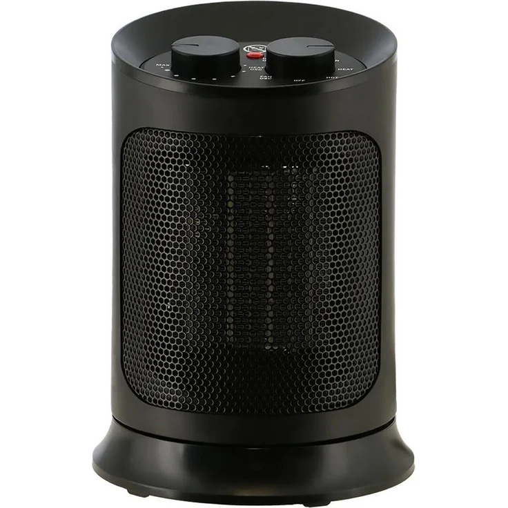 Mestic Heizlüfter MKK-250, Keramik Heizlüfter mit 2 Heizstufen (900/1500 W), oszillierend, Überhitzungs- und Kippschutz, ideal für Camping