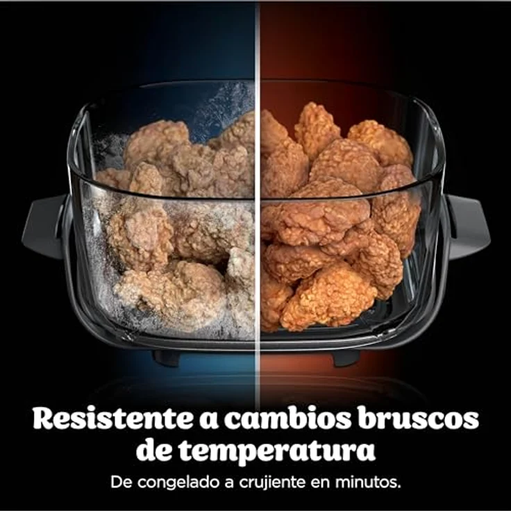 Ninja CRISPi PRO XL Glas-Heißluftfritteuse,  bis zu 1,8 kg Füllmenge, Farbe: Grün – Bild 12