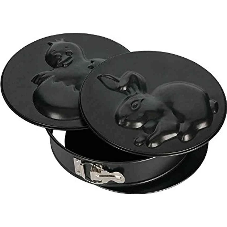 Kaiser Inspiration 3in1 Springform, rund 26 cm, 2 Motivböden, Ostern, runde Motiv-Backform, antihaftbeschichtet, auslaufsicher Osterbackform – Bild 2