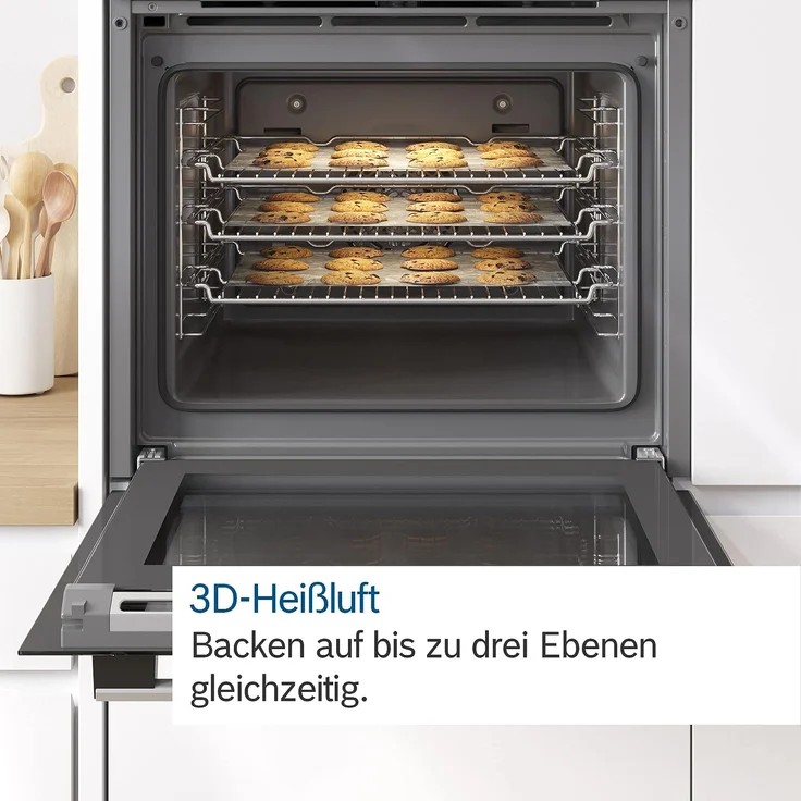 Bosch HND211CS62 Herd-Cerankochfeld-Kombination (herdgesteuert), 59,4 cm breit, 3D-Heißluft – Bild 2