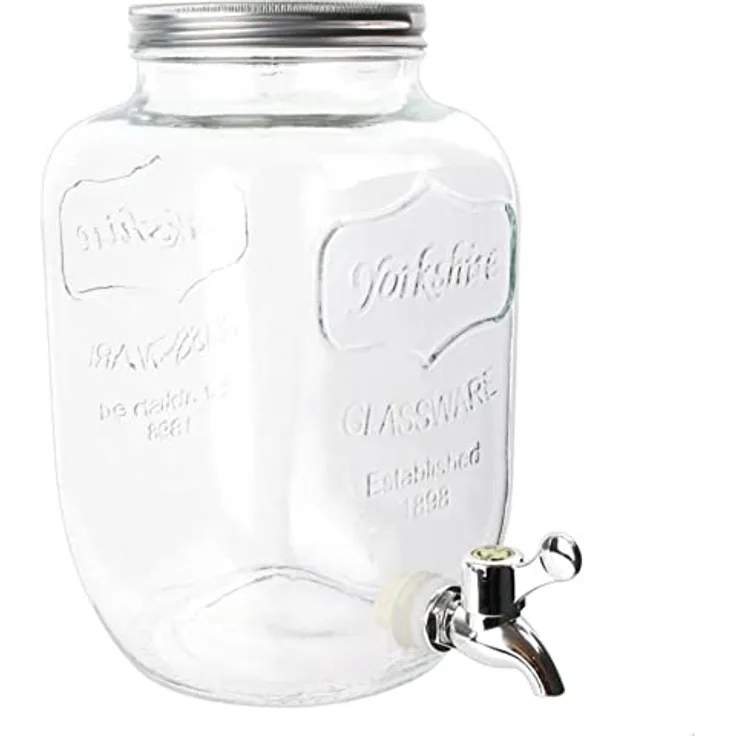 Saveur et Degustation KV7169 FONTAINE GLASGETRÄNK 4l, klar, 15 x 15 x 25,5 cm