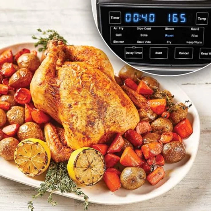 PowerXL MultiCooker Zubehör-Set - Ersatzinnentopf, Frittierkorb & Grillplatte - PowerXL 12-in-1 Multikocher - schwarz – Bild 5