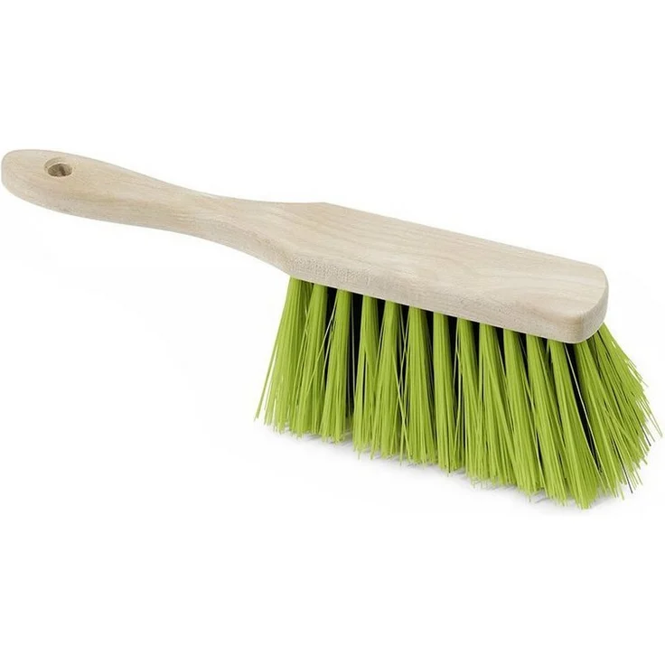 Nölle Industriehandfeger Prestige 28 cm, Handbesen mit Elastonborsten, Buchenholz-Körper, unlackiert, Handwerk, Stück, 1-tlg., Kehrbesen, Naturfarben – Bild 1