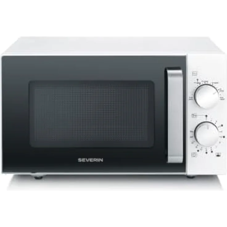 Severin MW 7782, Solo Mikrowelle mit Glasboden, einfacher Drehregler, elektrisch