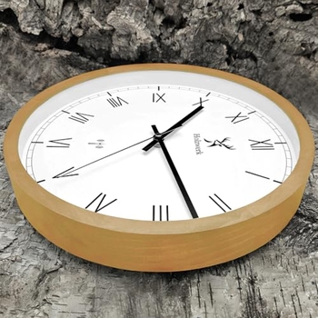 Holzwerk Germany Natur Holz Funkwanduhr Funk Wanduhr Holz-Uhr