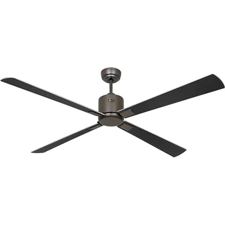 CASAFAN Neo III, Energiespar Deckenventilator 152 cm mit Fernbedienung, Wendeflügel Wenge/Silbergrau, WiFi-fähig, bronze – Bild 1