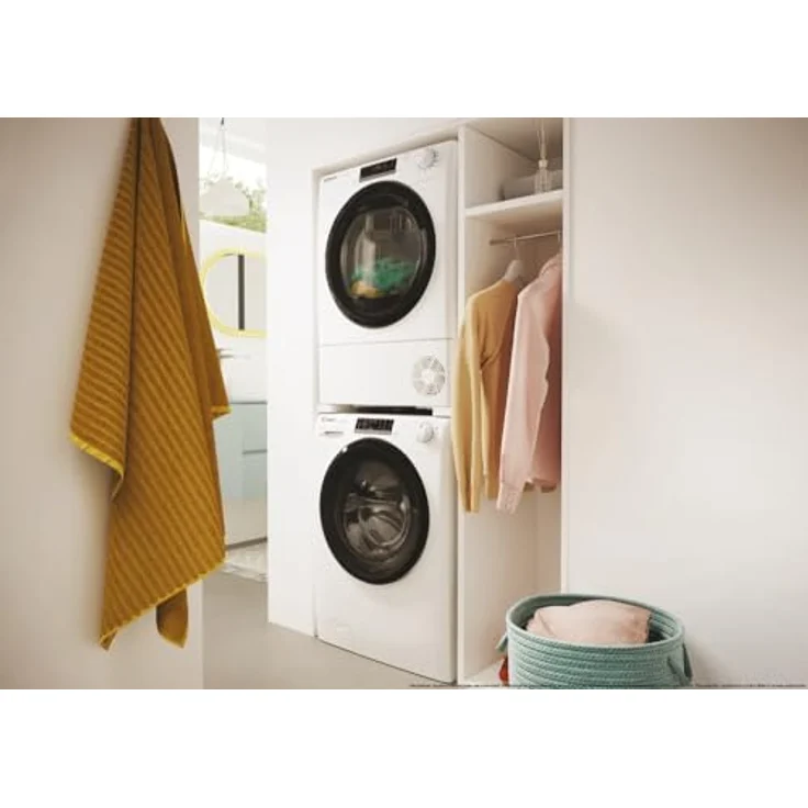 Candy Smart Pro CROE H9A2TBE-S, Wärmepumpen-Wäschetrockner mit 9 kg Kapazität, Energieeffizienz A++, App-Steuerung und vielseitigen Trockenprogrammen, Weiß – Bild 9