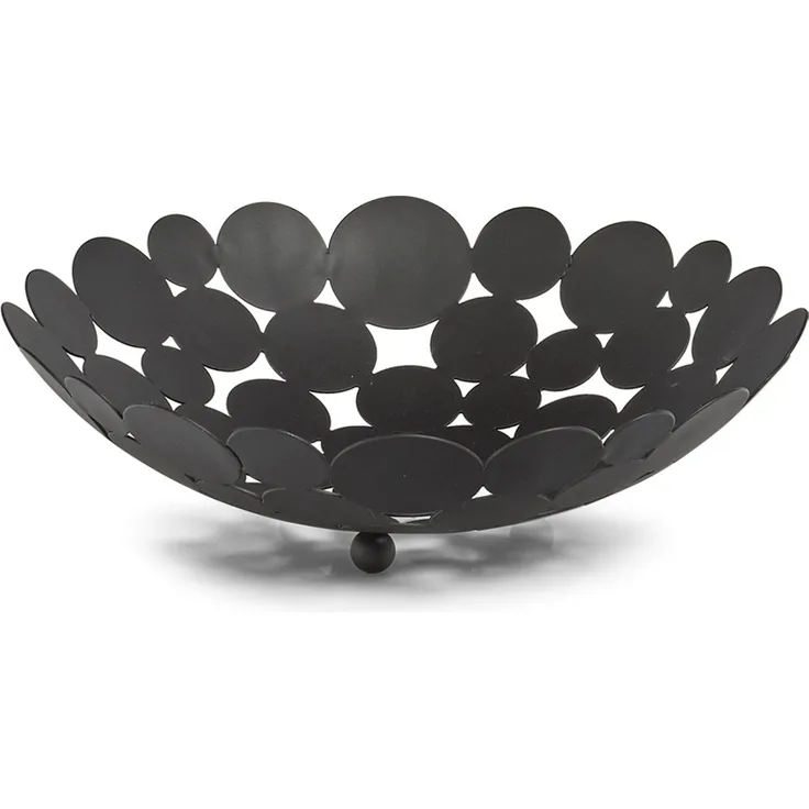 Neuetischkultur Obstschale Schwarz, Metall, Modernes Design, praktische Einfachheit