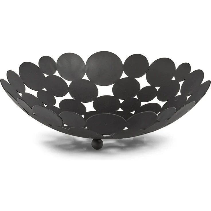 Neuetischkultur Obstschale Schwarz, Metall, Modernes Design, praktische Einfachheit