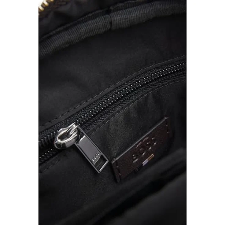 Hugo Boss Zair Zip Umhängetasche, Polyester und Leder, 17 x 22 x 6 cm, Herren – Bild 6