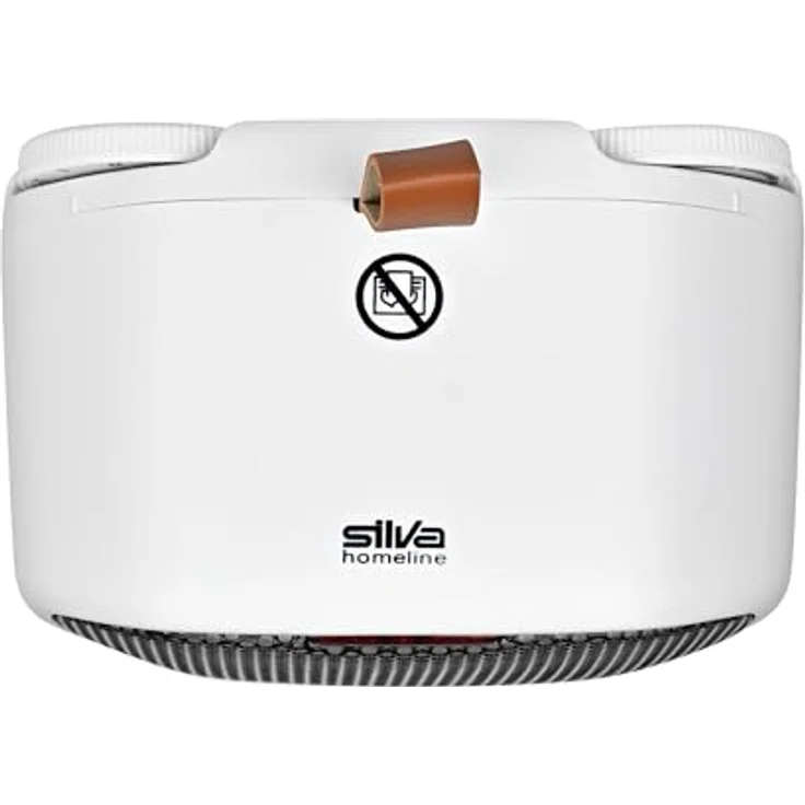 Silva 510042 Heizlüfter HL-M 500, Design-Miniheizer mit 2 Heizstufen (700 W / 1400 W) und Sicherheitsfunktionen, weiß – Bild 3