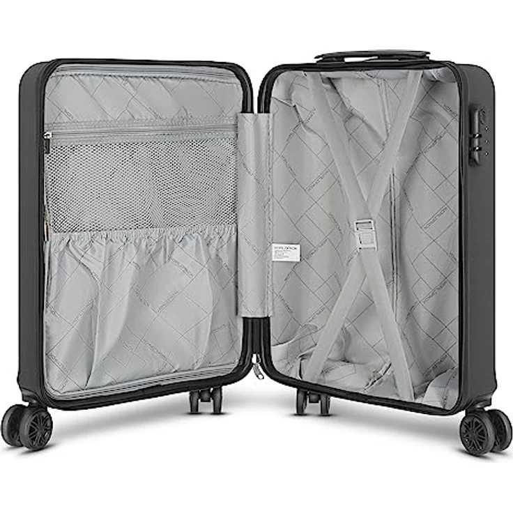 Worldpack New York 2.0 Handgepäck Koffer | Hartschalen Kabinentrolley mit 4-Rollen-System, arretierbarer Tragegriff und Zahlenschloss | 38 cm x 22 cm x 55 cm - 2,6kg – Bild 5