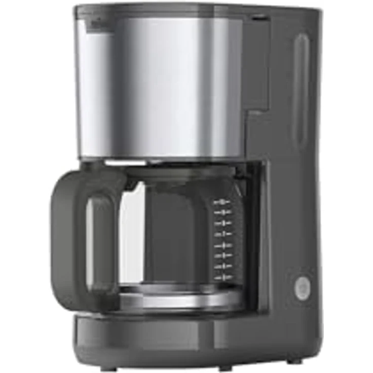 Braun Kaffeemaschine PurShine KF1500GY, Filterkaffeemaschine mit Glaskanne & OptiBrew System, Anti-Tropf-Funktion, Automatische Sicherheitsabschaltung, 10 Tassen Kapazität, 1000W, Grau – Bild 1