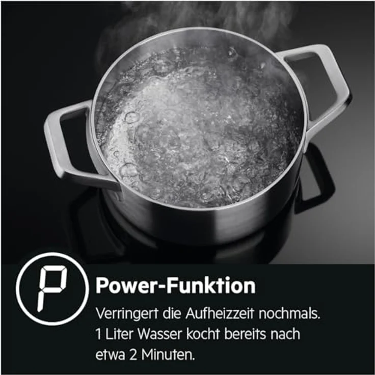 AEG IKS6443AXB Autarkes Induktionskochfeld, 60 cm mit Hob²Hood, 4 Kochzonen, Slider-Bedienung, Edelstahlrahmen, Powerfunktion und Kindersicherung – Bild 5