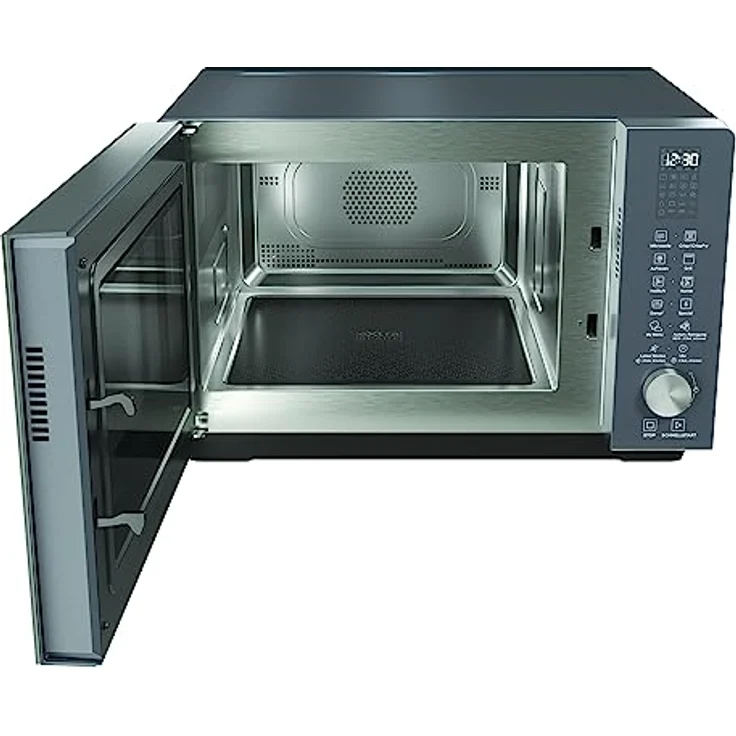 Mikrowelle MF 259 SG/Extra Space: Kombi Ohne Drehteller/My Menu/Crisp/Crisp Fry/Spezialprogramme/Dampf-Funktion/Heißluft/Quarz Grill/Auto Clean/Dampfgaren incl. Behalter/Quartz Grill/Auto Clean/25L – Bild 2