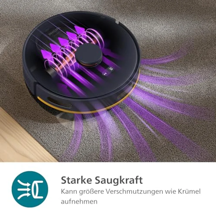 Philips Roboter-Staubsauger, 2700Pa Saugleistung, Schwarz (XU2000/10) – Bild 6