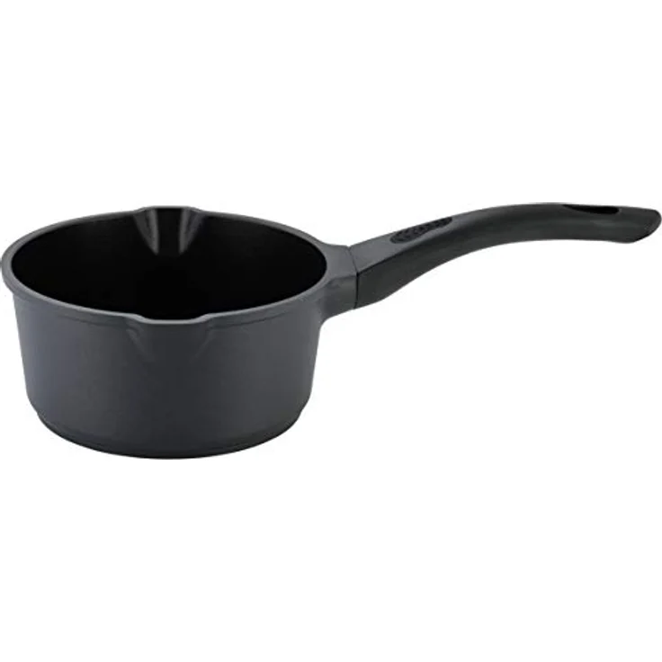 axentia 133150 Blackline Stielkasserolle, Gusseisen, Ø ca. 18 cm Stieltopf – Bild 1