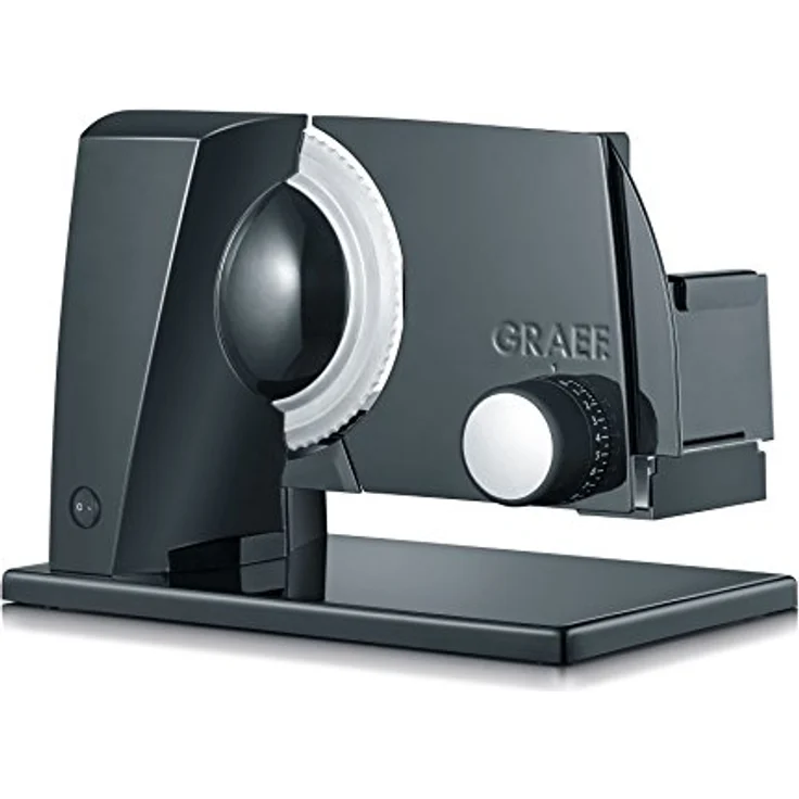 Graef S11002 Allesschneider, 170W, Edelstahl-Wellenschliffmesser mit Safety-Verschluss, inkl. MiniSlice-Aufsatz, 170 mm Wellenschliffmesser, Metall, schwarz: Tests, Infos & Preisvergleich