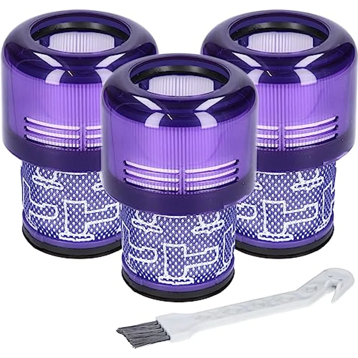 McFilter | 3x Filter geeignet für Dyson V11 V15 SV14 SV22 Absolute Animal Extra Pro Detect Torque Drive Akku Staubsauger, Ersatz Vakuumfilter als Alternative für 970013-02, 97001302