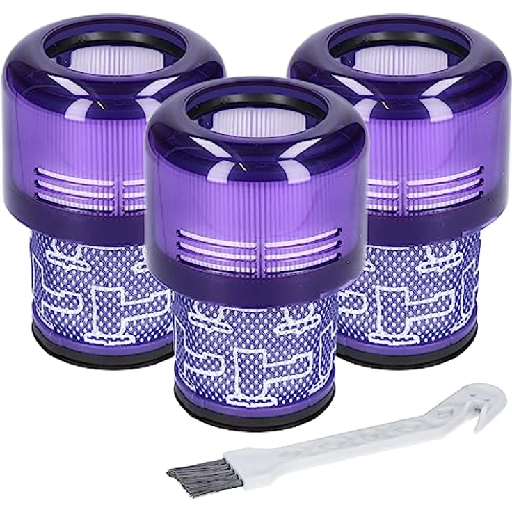 McFilter | 3x Filter geeignet für Dyson V11 V15 SV14 SV22 Absolute Animal Extra Pro Detect Torque Drive Akku Staubsauger, Ersatz Vakuumfilter als Alternative für 970013-02, 97001302 – Bild 1