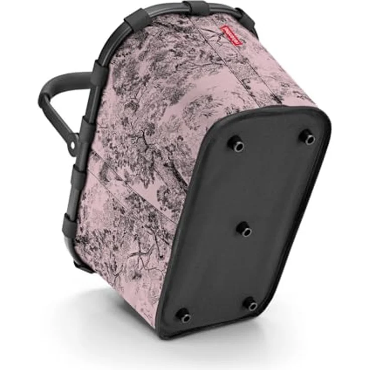 reisenthel carrybag jacquard rose, Einkaufstasche aus recyceltem Polyester, 22 l, rosa mit Innentasche – Bild 6