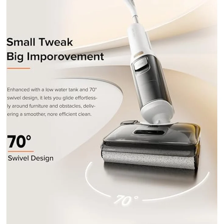 Roborock F25 RT, Nass-Trockensauger mit starker Saugleistung und kompaktem Design, Weiss – Bild 3