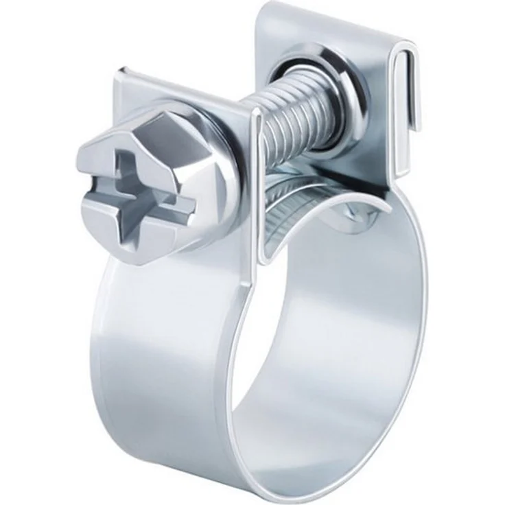 NORMA ABA Mini Spannbackenschelle 12/9 C7 W1, verzinkter Stahl, 50 Stück, hohe Spannkraft