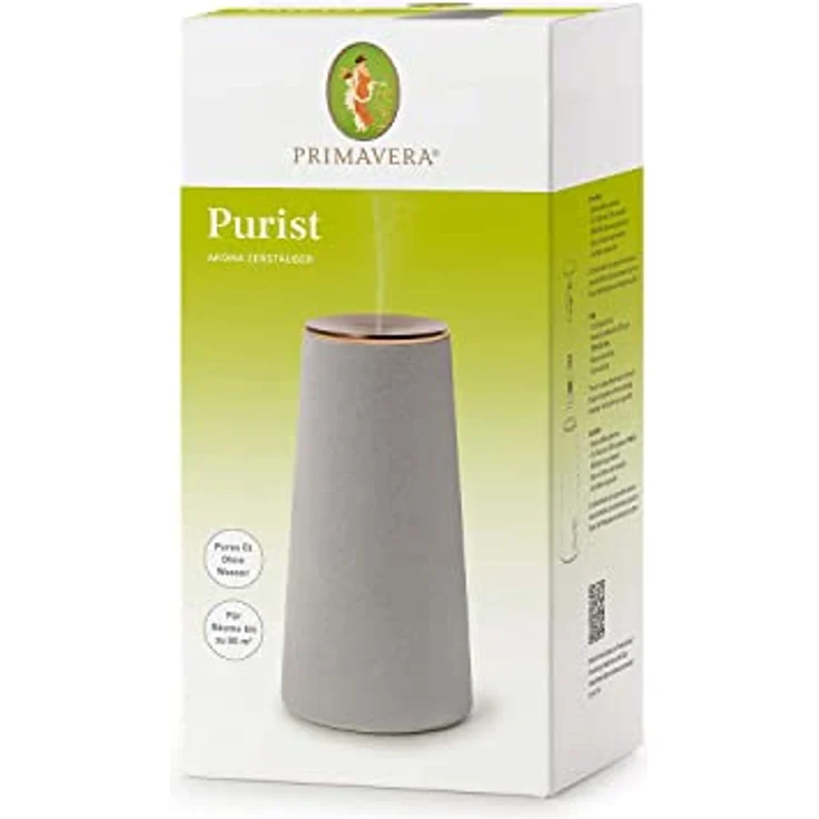 Primavera Aroma Diffuser Purist, minimalistischer Duftzerstäuber für Räume bis 80 m², Beton und Metall – Bild 6