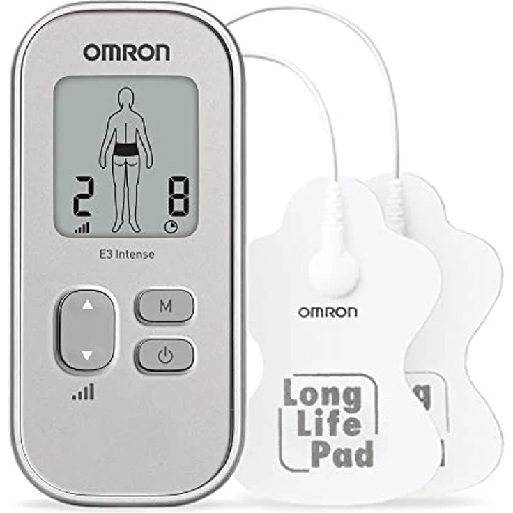 Omron TENS-Gerät E3 Intense HV-F021-ESL, tragbares Schmerztherapiegerät mit intensiven Massage- und Einstellungsoptionen – Bild 8