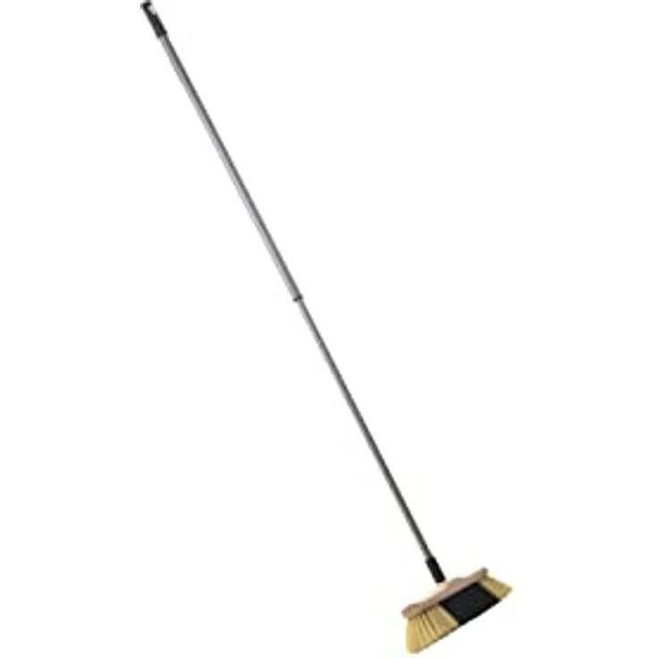 Novaliv 2X Zimmerbesen mit Stiel I feine Kunstborsten I Handbesen Holz I Teleskopstiel I Stubenbesen Kehrbesen Besen mit Gewinde – Bild 4