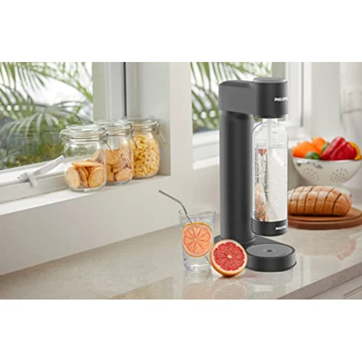 Philips GoZero Soda maker Lite ADD4901BK/10, Schwarz, 1-Liter-Wasserflasche, CO2-Zylinder für 60 Liter – Bild 4