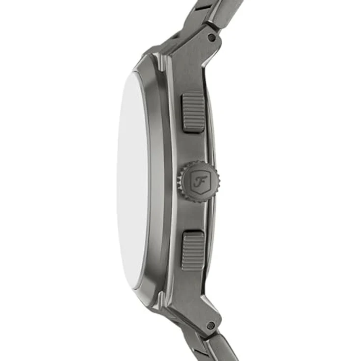 Fossil Herren Analog Quarz Uhr mit Edelstahl Armband FS6107, 44-mm-Gehäuse, Chronograph-Anzeige, Gunmetal – Bild 2