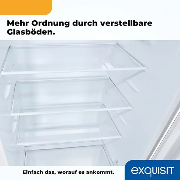 Exquisit Einbau-Kühlschrank EKS201-4-E-040E, 181 L, 4*-Gefrieren, Alarm, Weiß – Bild 10