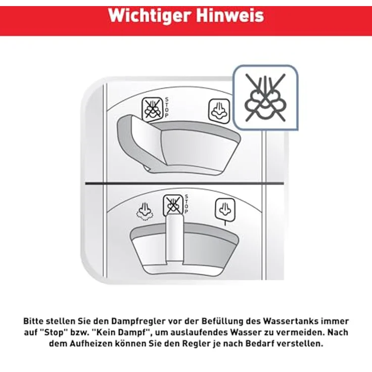 Tefal FV5736 Easygliss Dampfbügeleisen (2500 Watt, extra Dampfstoß: 220 g-Min., Tankfüllmenge: 270 ml) blau-weiß – Bild 8