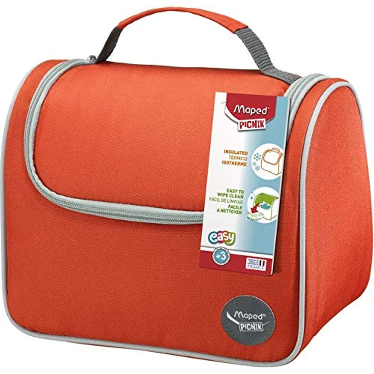 Isolierte Lunch Tasche von Maped, passend zu den Picnik Lunchboxen und Trinkflaschen, Farbe Rot – Bild 6